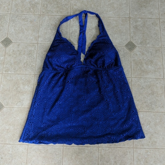 Mossimo Supply Co. Other - Blue Mossimo Crochet Style Tankini Top
